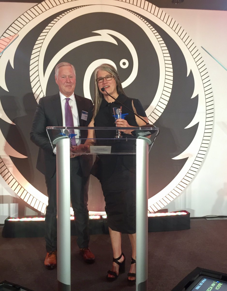 wilsonsonsini's tweet photo. Hats off to #WSGR #Phoenix2017 Innovator Award winners Angela Macfarlane & Eugene de Juan of #ophthalmic #incubator ForSight Labs https://t.co/CwGvfAbG4W