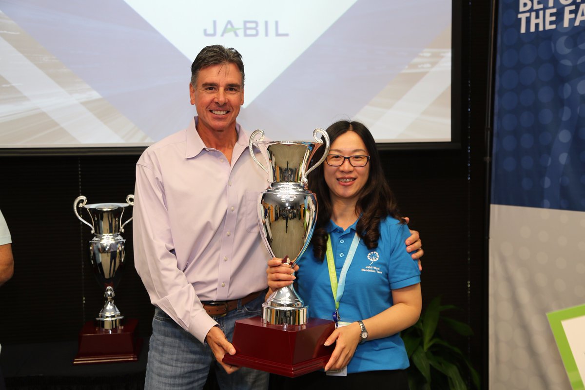 Jabil's tweet photo. Congrats 2017 DBP Winners: Wuxi (SER), Chihuahua (Beyond the Factory), Guadalajara Pckg (Employees) &amp; Suzhou Plastic (Ops)! #JabilDBP2017 https://t.co/Sr8mY8fAac