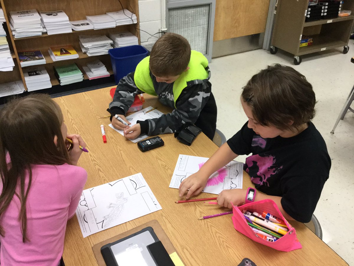 mradamsWSD's tweet photo. Listening to a story and making inferences based on clues in the text to draw the monster in the story! https://t.co/2YWMvWIKX4