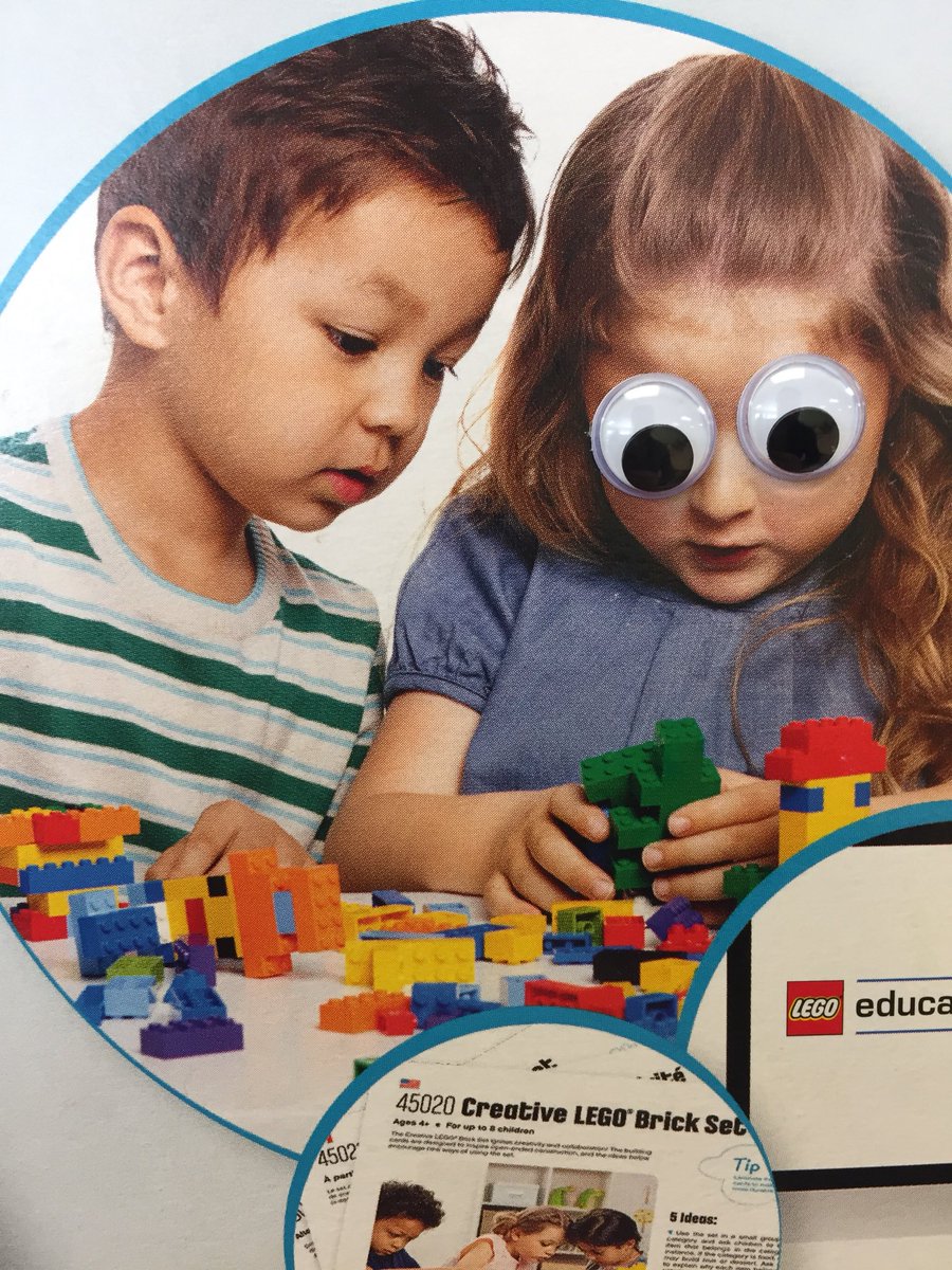 dougfrankish's tweet photo. When students mix and combine items in the #MakerSpace Googley eyes on a #lego box @OpenMindZone #ASFMLearns https://t.co/Vx4euolauE