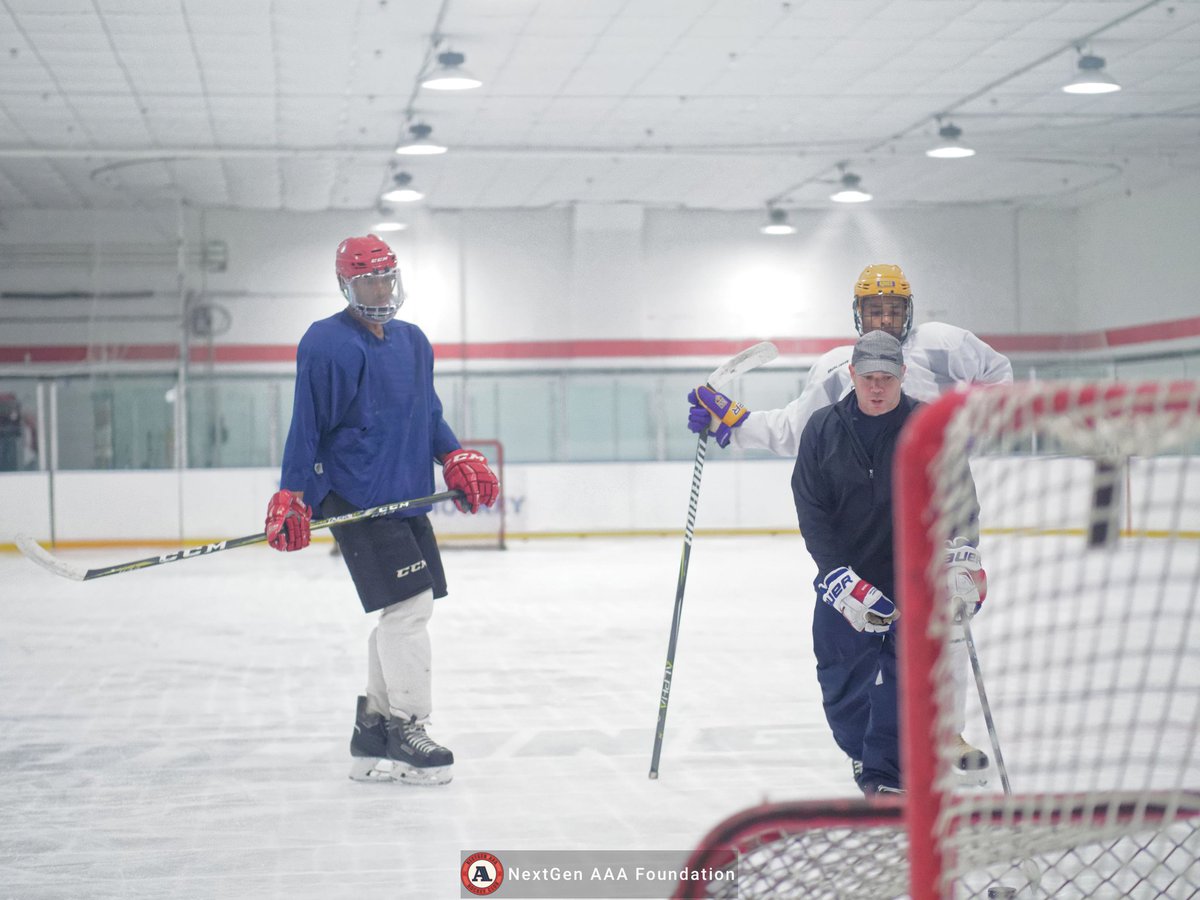 nextgenaaa's tweet photo. Coach Devenney gives us the game plan, and we provide the dedication. #NextGenAAA #Youthhockey #ScholarAthlete https://t.co/peGOls0mhJ