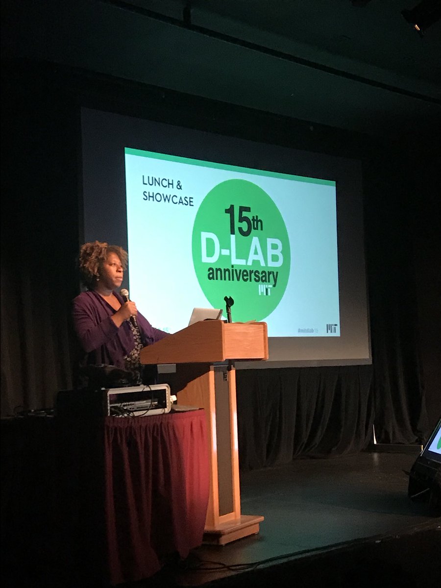 dlab_mit's tweet photo. “The ability to work with people navigating poverty challenges creates agency, autonomy, respect, and care.” -@TicoraVJones ‘00 #mitdlab15 https://t.co/VkOVNQQtsU