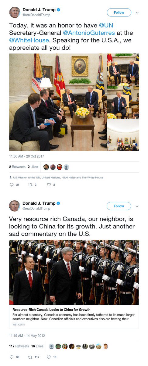 TrumpOfYore's tweet photo. According to me, the top tweet is similar to the bottom one from May 2012. https://t.co/p1L38yFHDH