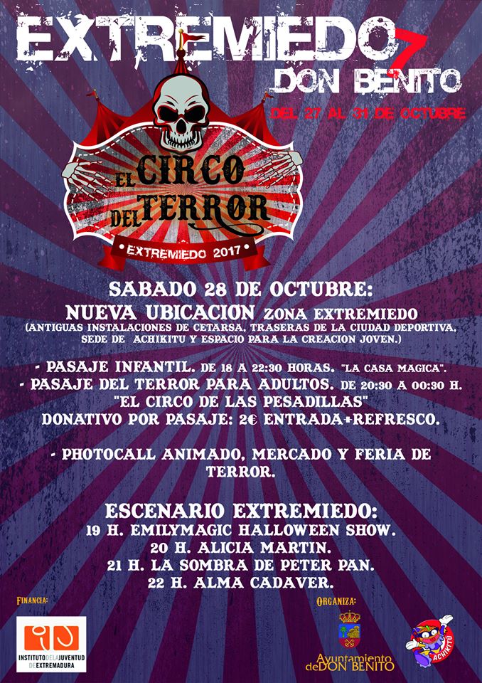 lsdpeterpan's tweet photo. Volvemos al @Extremiedo . Sábado 28 de octubre a las 21,00. Terroríficamente bueno! #Extremiedo2017 #quiendijomiedo https://t.co/XY5yJgSpdR