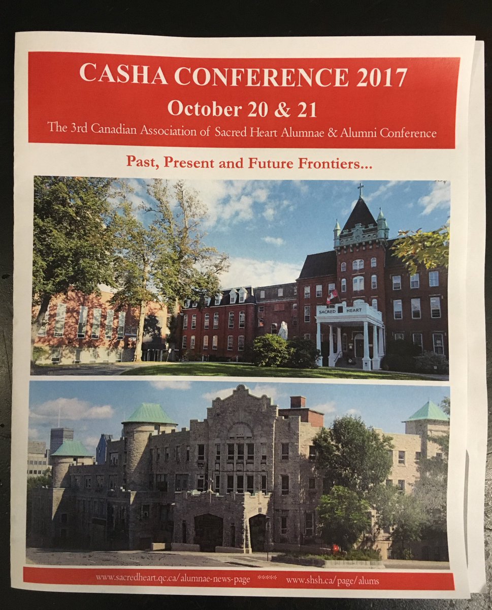 SacredHeartHfx's tweet photo. Happy conferencing @SHHfxAlum to you and your @NSacredHeartS colleagues this weekend! #CASHA #conference #backtotheheart #PastPresentFuture https://t.co/SxGJe6V5C8