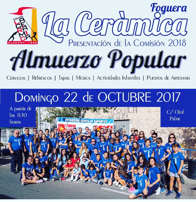 FLaCeramica's tweet photo. Este domingo ALMUERZO POPULAR en La Ceràmica. Os lo vais a perder?? 🥓🍻 #socceramic #femfoguera https://t.co/upTdBArQBN