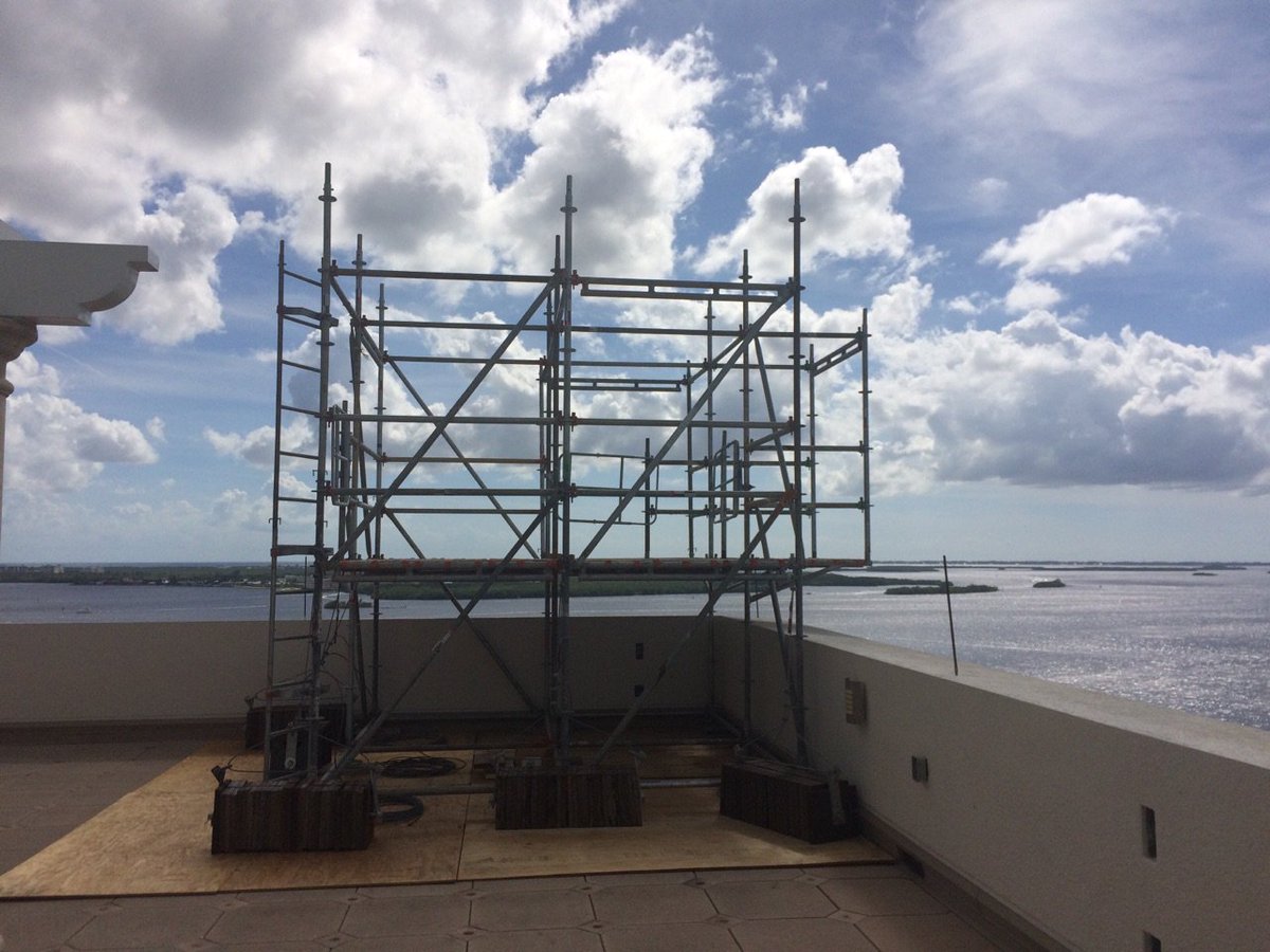heightscntr's tweet photo. #scaffolding is up!  Let's go @overtheedge! @WestinCapeCoral @NewsPressPhotos @LisaSpoonerTV @IronAttorney @ginabirch @JohnTrierweiler https://t.co/68ynD12IoU