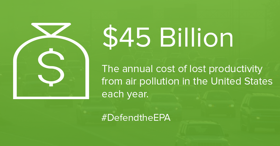 yerbamadre's tweet photo. Air pollution costs $45 billion in lost productivity in the US each year. Clean air is good for business. #DefendtheEPA https://t.co/2UGlYIKDmf