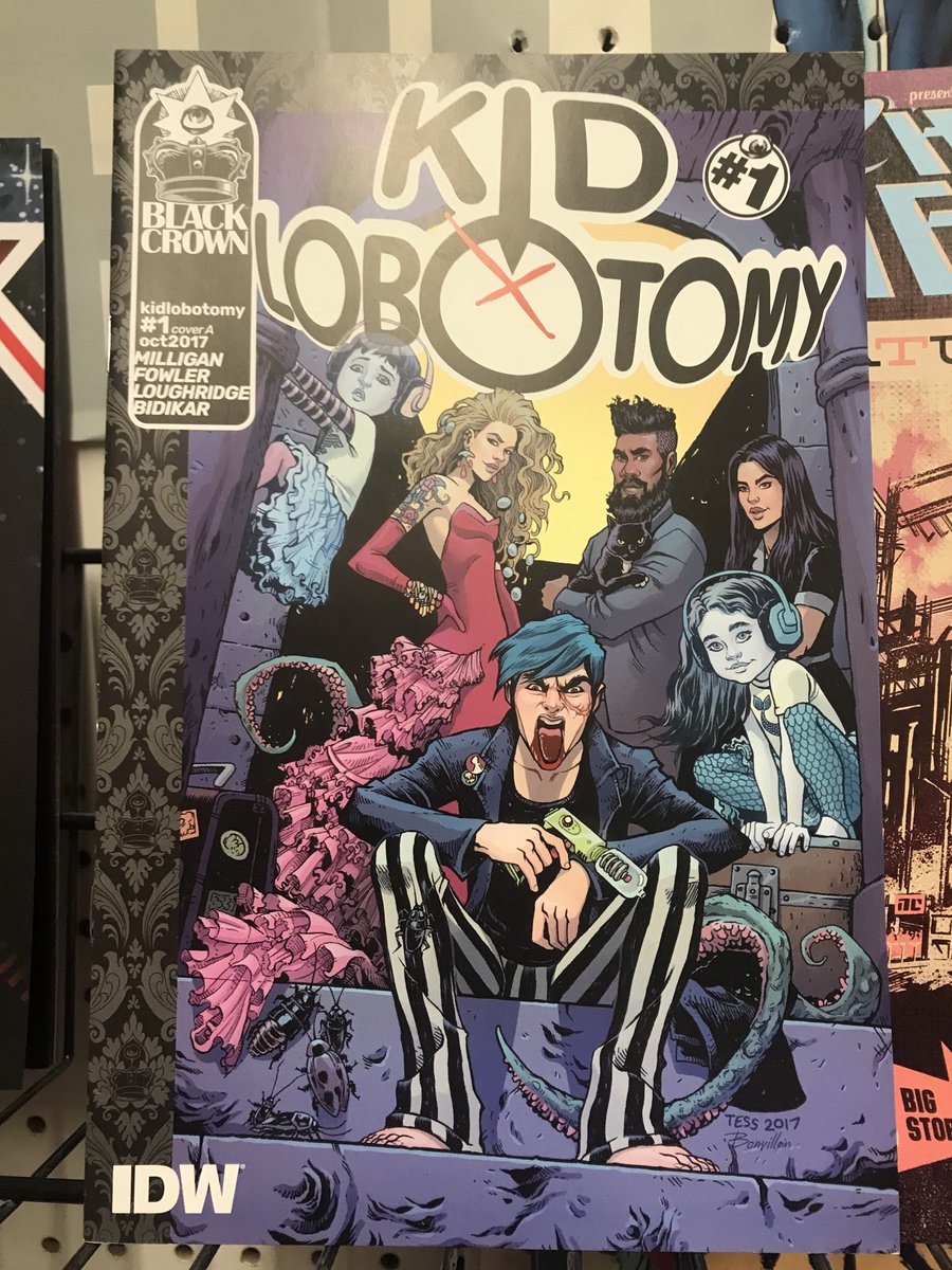 ComicsVSToys's tweet photo. The @TopNotchGaymer No. Prize for best cover of the week goes to #KidLobotomy by #TessFowler! https://t.co/gGGKWtNSrL