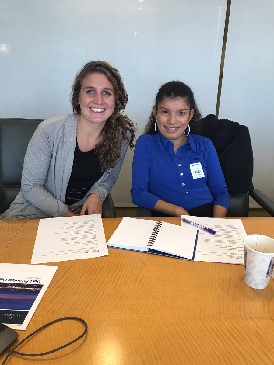 BestBuddiesCA's tweet photo. This #FeatureFriday we recognize our SF job seekers who had a productive afternoon revising their resumes with volunteers from @Pantheon Ventures. Now they're one step closer to joining the workforce!#Imintohire #ndeam #inclusionworks #bestbuddiesjobs https://t.co/yfQJliwP0C