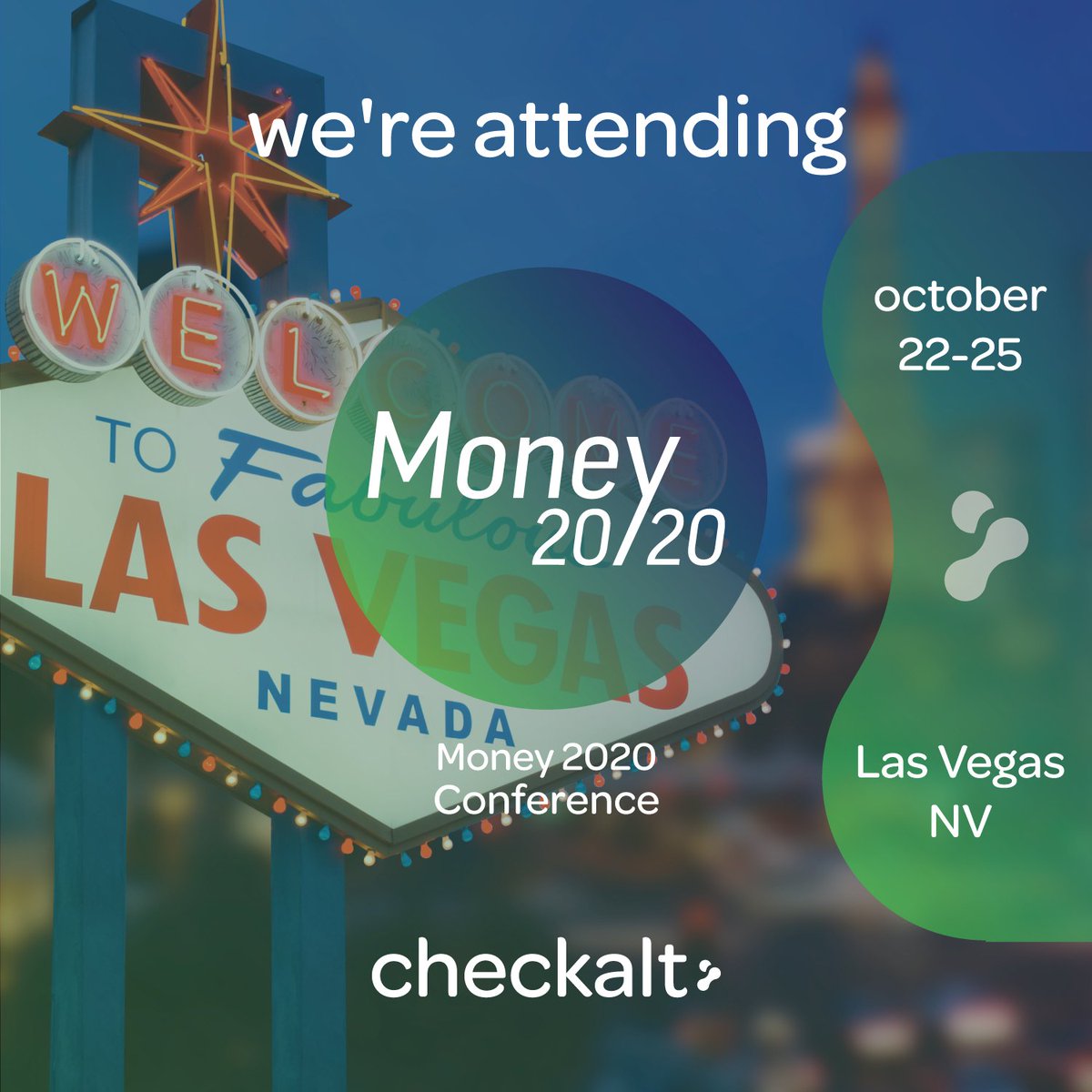 CheckAlt's tweet photo. The CheckAlt team will be out in full force next week at #Money2020 in #Vegas! Hope to see you there! #payments #fintech https://t.co/wUJ18nrVFW