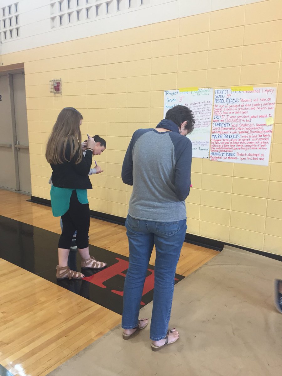 MSHSeureka's tweet photo. What’s your driving question for the next Project Based Learning activity you create! MSHS teachers learning from others!@MSHEureka@archstl https://t.co/Xi1UfuYBgt