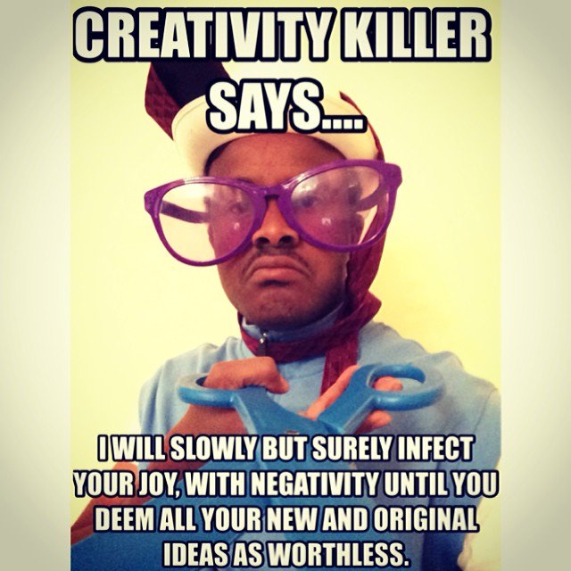JCAAEC's tweet photo. Some #food #thought for #creatives #Creativitykiller #jcaaec #creativearts #imagination #filmtober #FridayFeeling https://t.co/Bf1I2vkpPK