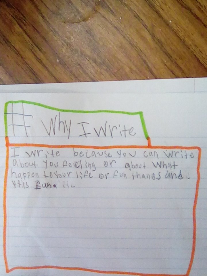 WriteOnWildcats's tweet photo. #WhyIWrite @ComalWrites https://t.co/U4AAsiOYKF