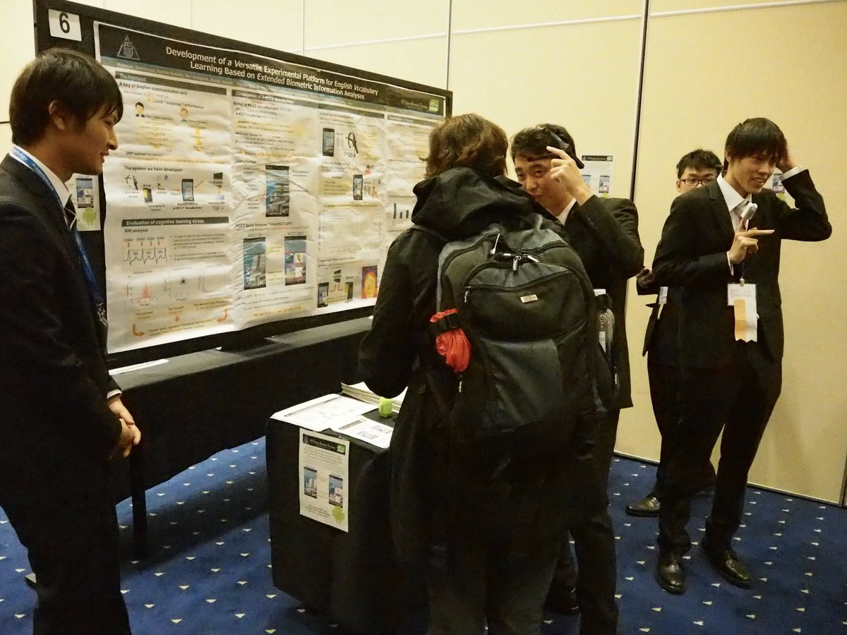 jondron's tweet photo. Award-winning poster at #elearnconf last night. Cool use of biometrics to support language learning. https://t.co/k7s5QMGoQq