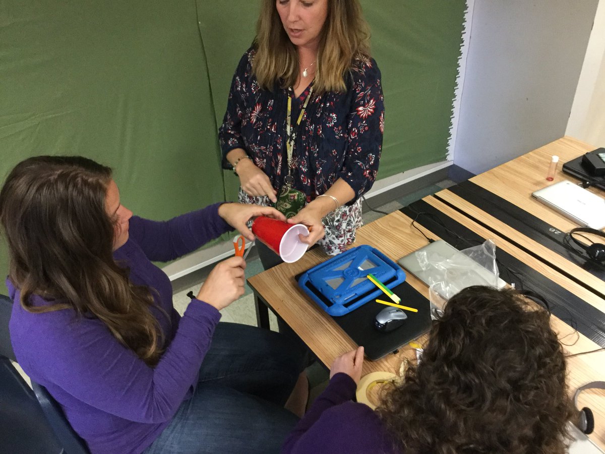 marlflite's tweet photo. Marlborough teachers getting into a Design Challenge using Design Thinking! Fun with PD! #learnupperperk https://t.co/DBC4W1cMG4