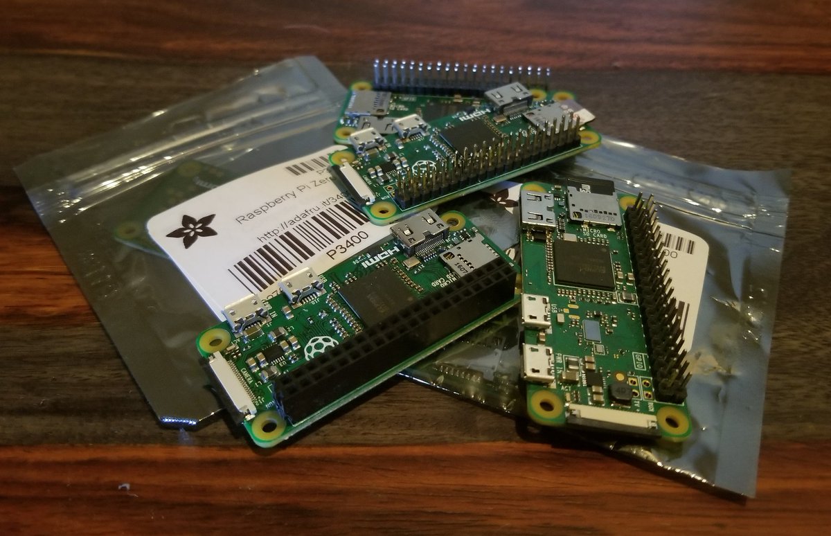 maridegrazia's tweet photo. I think I have a #RaspberryPi addiction... and @adafruit is my supplier. https://t.co/NI1rtWmuA4