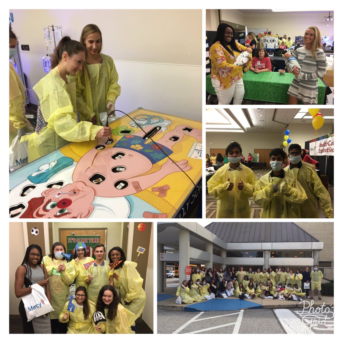 Fun day at Mercy Medical Career Exploration Day!  <a href="/lhshosa15/">LHS HOSA</a> #connectedlancer