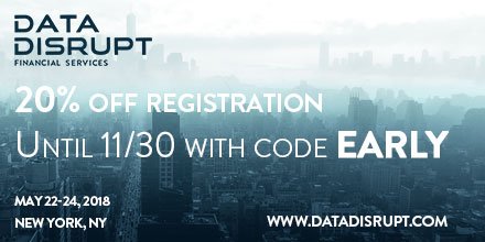 DataDisrupt's tweet photo. Introducing DataDisrupt 2018!  Register now at https://t.co/eNMJq3YVpU. https://t.co/5PHHi2V4RP