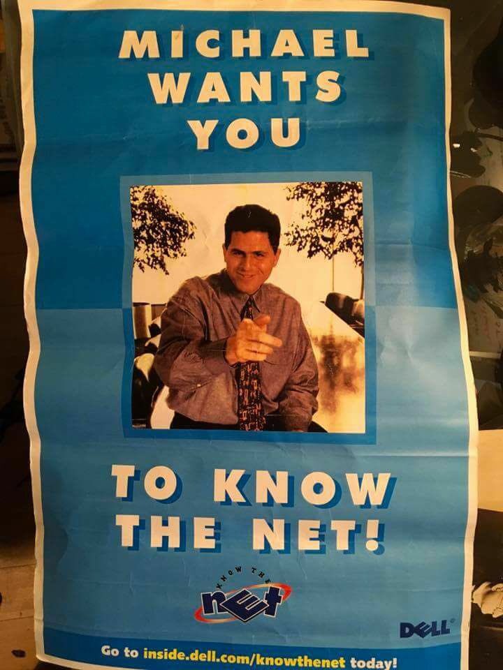 MichaelDell's tweet photo. Back when the Internet first showed up https://t.co/zdG2MFSLNm