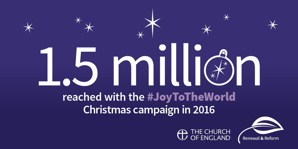 churchofengland's tweet photo. Last year our #JoyToTheWorld campaign saw many people across the country try church at Christmas. https://t.co/72aryUo6yD #MissionStats https://t.co/M860PwzVvs