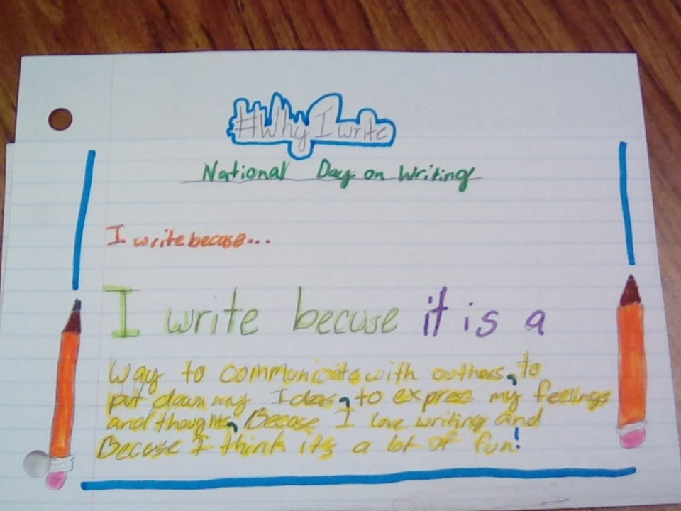 WriteOnWildcats's tweet photo. #WhyIWrite @ComalWrites https://t.co/THTzOj1EYz