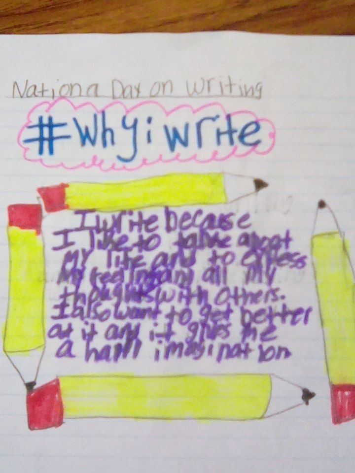 WriteOnWildcats's tweet photo. #WhyIWrite @ComalWrites https://t.co/3H0BbYEjWY