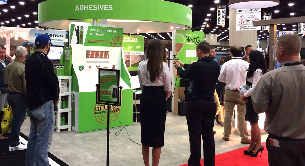 Techniseal's tweet image. Less than 2hrs left before the end of #HNA2017🕰  Stop by booth 20052 to talk about industry trends or play the #StructureBond Gun Game