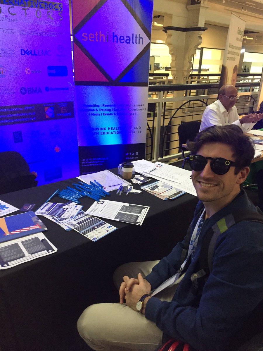 sethihealth's tweet photo. We had a fantastic time today showcasing the @AlternativeDocs platform at #BMJCareersFair @bmjcareers @NHS_HealthEdEng #DYP17 See you 2mrw! https://t.co/E38B6xA9Ni