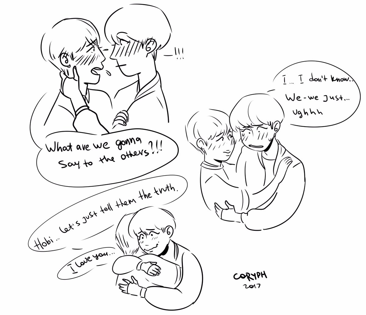 First kiss\first coming out (≧◡≦) 
#JIHweek17 #jihday3 