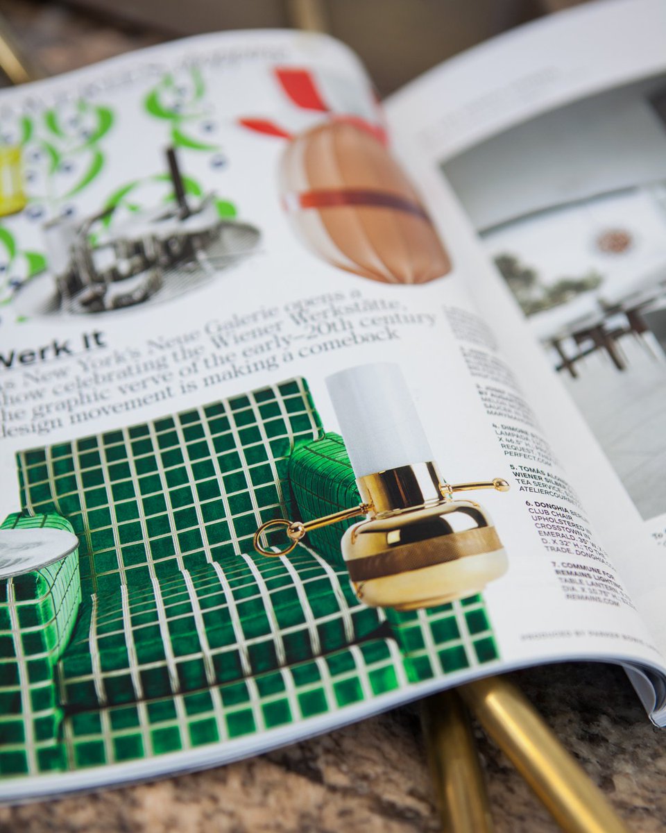 We loved seeing our <a href="/communedesign/">commune design</a> Table Lantern featured in this month's <a href="/ArchDigest/">Architectural Digest</a> #remainslighting #commune #tablelantern
