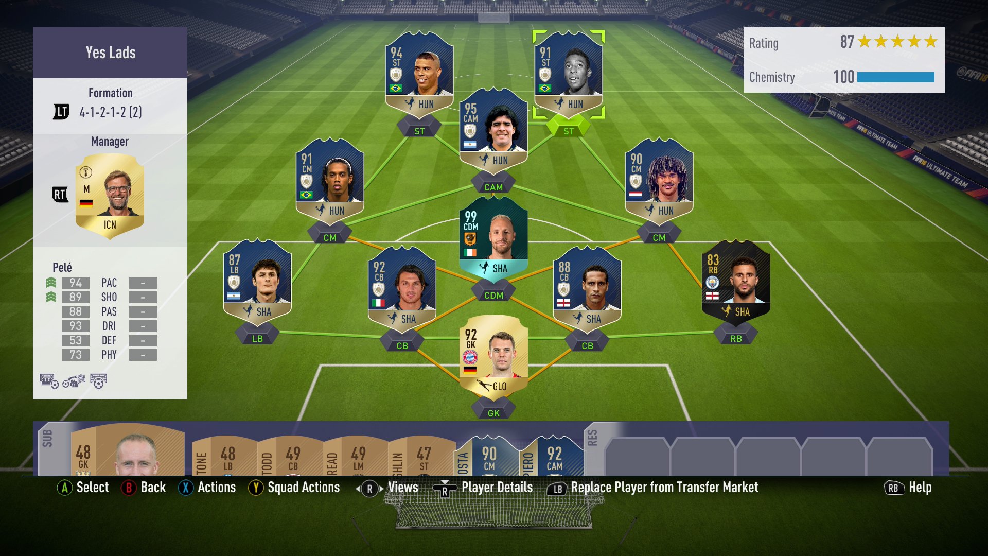 david meyler on twitter "here's the team i'm using my 99