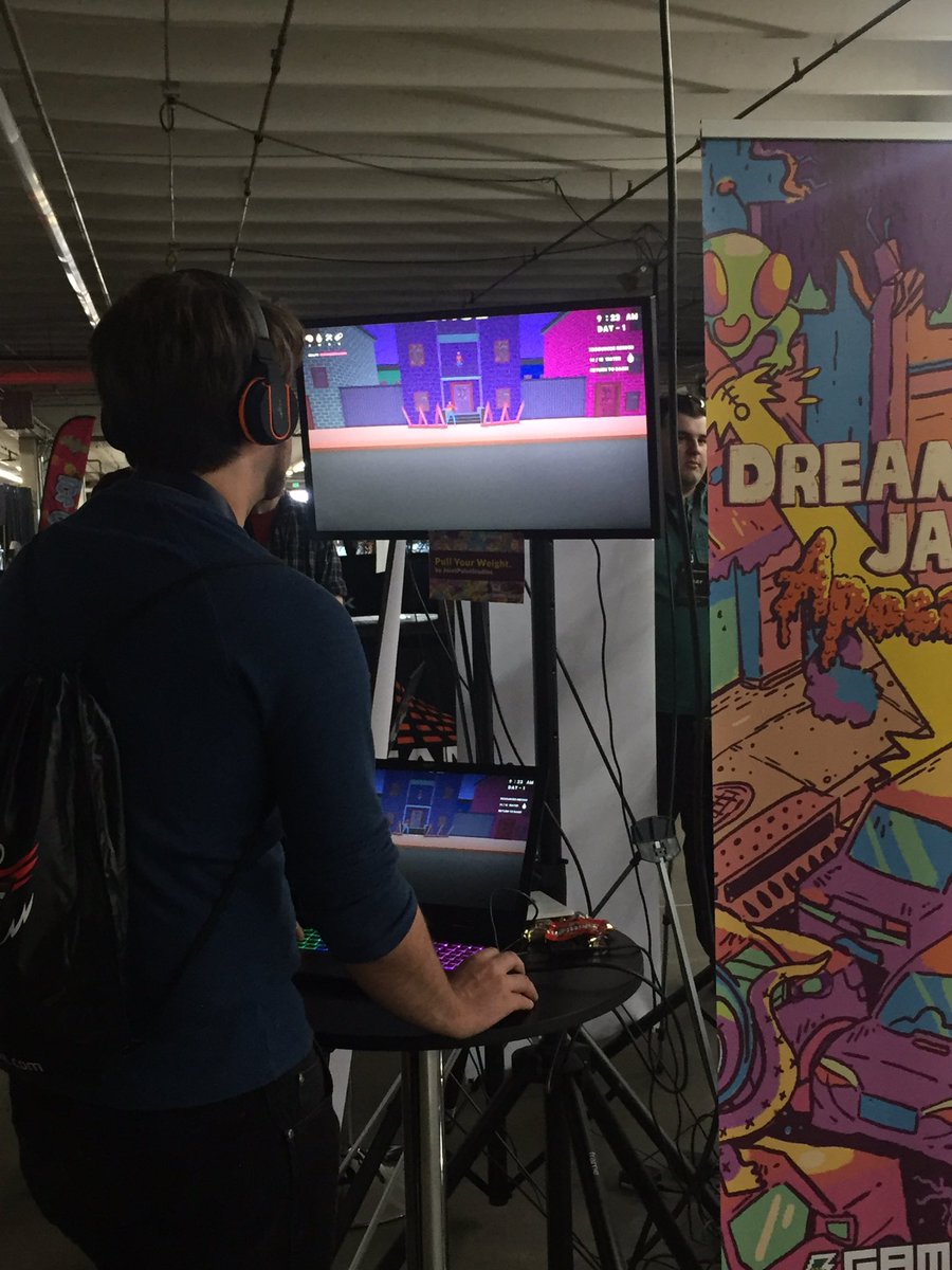 gamejolt's tweet photo. First day of #DHDEN17 #dreamhackjam #indiedev #gamedev https://t.co/u1TFy40A7r