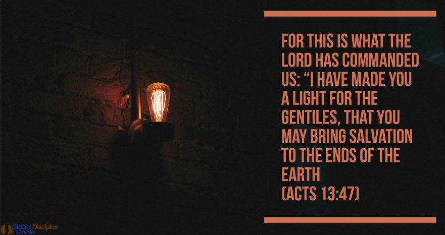 globdisciplesca's tweet image. "I have made you a light for the Gentiles that you may bring salvation to the ends of the earth"
#globaldisciples  

ow.ly/IA9930g1Bn7
