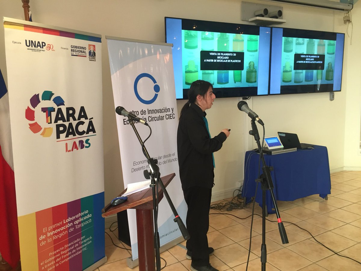AyalaEvadil's tweet image. Octava presentación en #DemoDayEconimiaCircular2017 Ismael Carmona presenta su proyecto gracias a @Gore_Tarapaca  liderado  por @ciecircular  y @TarapacaLabs