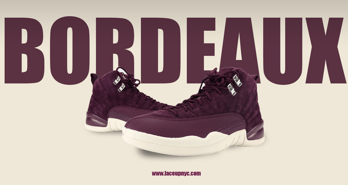 LaceUp_NYC's tweet photo. Jordan 12 Retro Bordeaux.
.
Check this shoes at @LaceUp_NYC / https://t.co/ifq2sZIJzA
.
#laceupnyc https://t.co/GsFhhcDH48