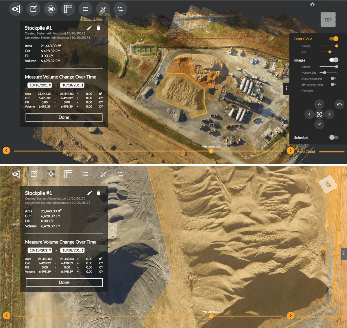 reconstructinc's tweet image. Measure volumes in 3D (and not just orthophotos) &amp;amp; compare over project timeline #reconstructinc reconstructinc.com