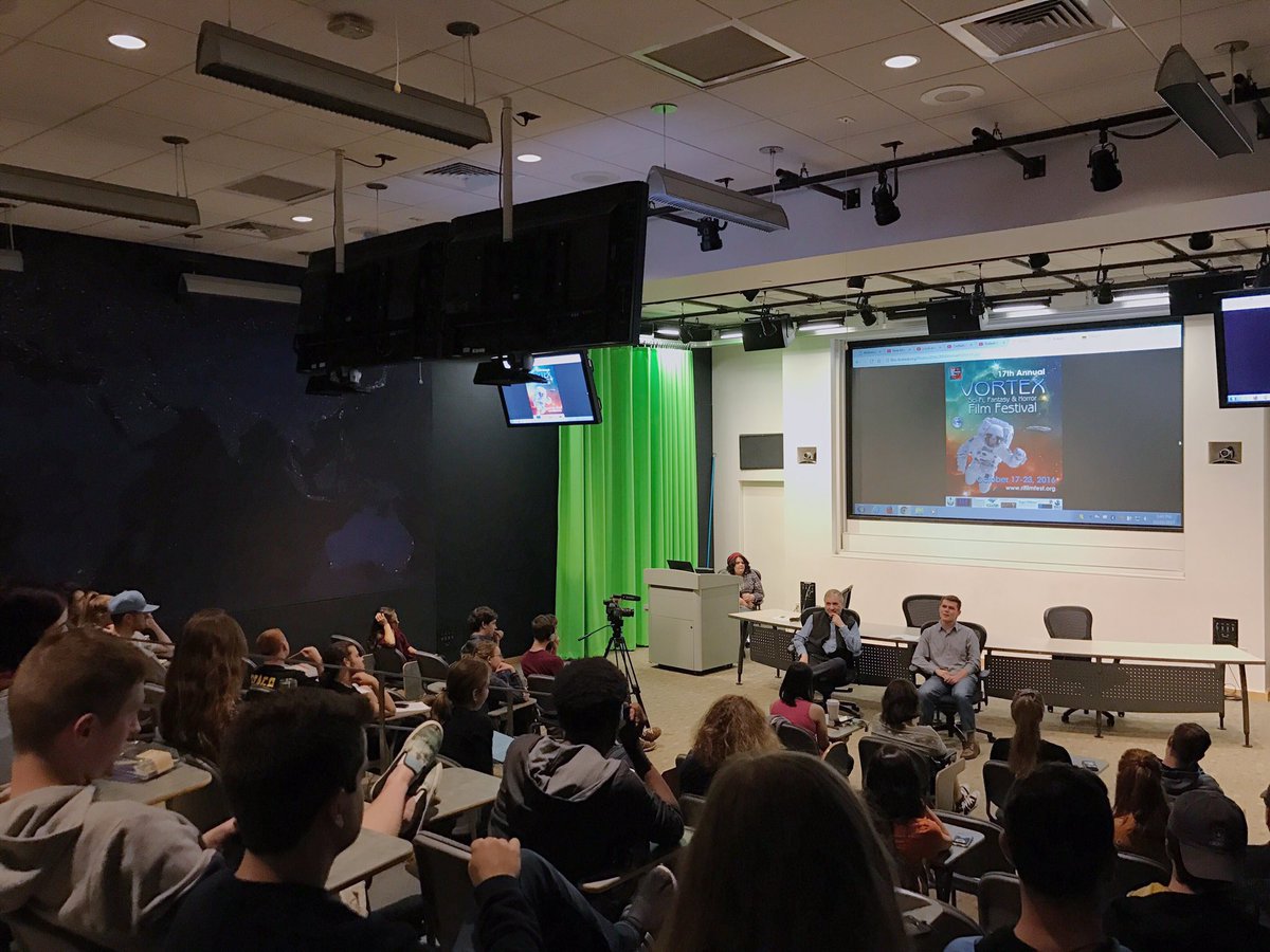 RIFilmFest's tweet image. Day 5 of our Vortex Film Festival features actor @RobertCapron21 &amp;amp; a full house of members from the @myrwu community, too! #VORTEX #RIIFF