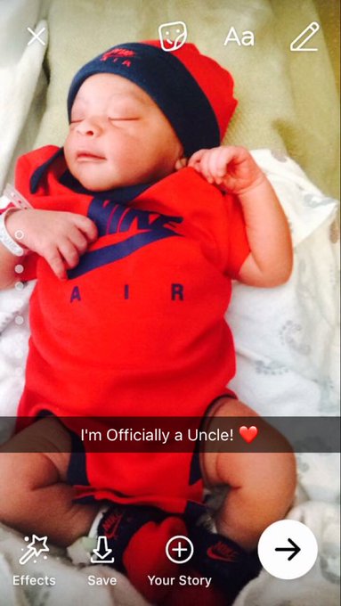 Lord CeeDee - Welcome to the world nephew! ❤️🎱 https://t.co/rBbescMaW8
