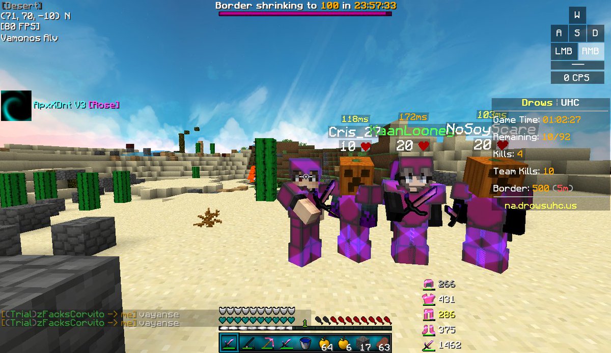 TeffoGg's tweet photo. GG #WIN28 Reddit @DrowsUHC
TO2 W/ @KqnnUHC En el minuto 30 todavia (le hice carrito)
Fire Aspect y prote 3 :) https://t.co/tQq6pv5z0E