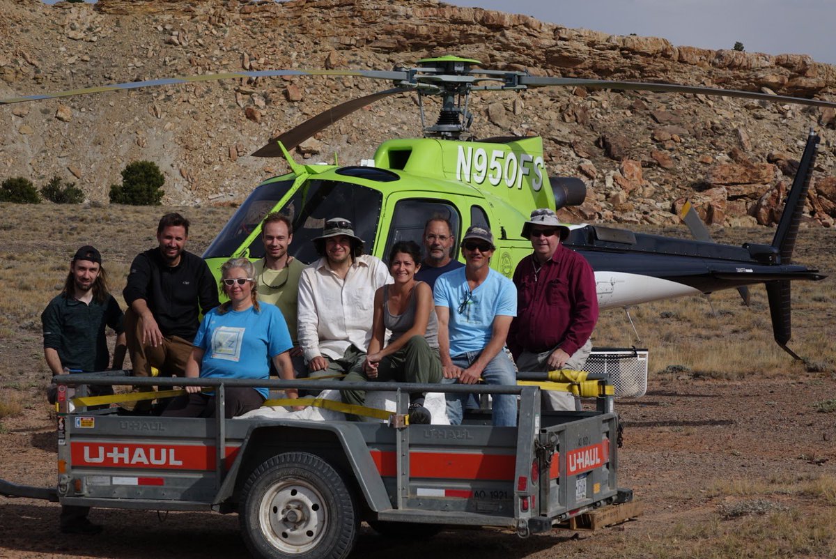 ExpeditionLive's tweet photo. Our #dinosaur egg clutch is on its way to @naturalsciences. See it arrive at the NCMNS Sunday! #FossilFriday @NCStateSciences @NCStateBioSci https://t.co/bY3WaxoKQw