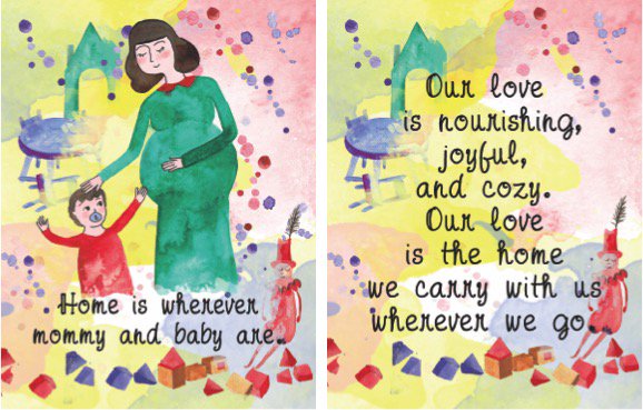 #Love is Where #Mommy and #Baby Are! #Beautiful Cards for Your #Focus and #Energy. goo.gl/XebLHJ