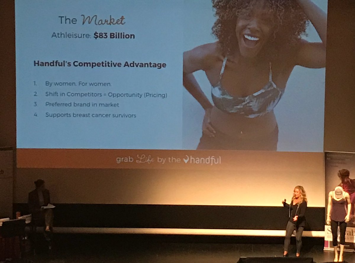 UOregonLCE's tweet photo. @handfulbra CEO Jennifer Ferguson repping her. What’s awesome about @BendVenture is this follows @DroneComplier a drone tech co. #diversity https://t.co/RnHwUgcya4