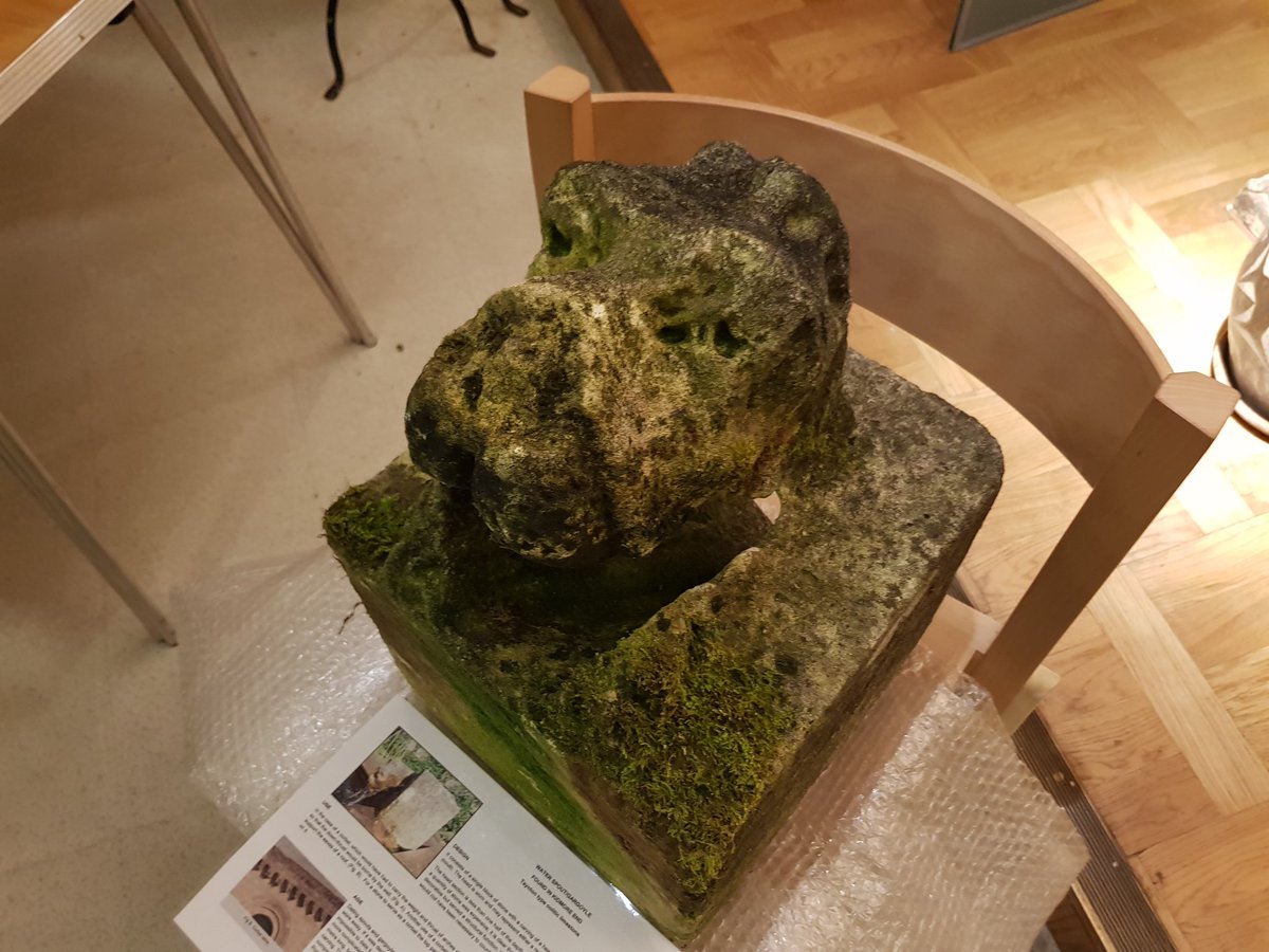 HiddenAbbey's tweet photo. This possible water spout/gargoyle beast was found in Kidmore End #rdguk #rdg https://t.co/juD83JMdCi
