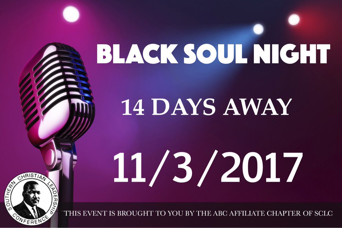 sclc_abc's tweet photo. Black Soul Night is 14 days away https://t.co/tJimo5dD88