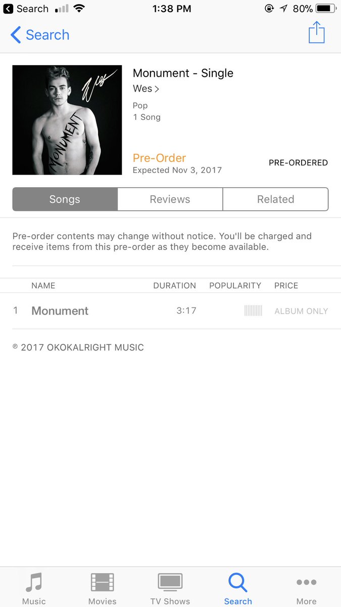 PhilShaw's tweet image. I preordered. did u?
 
“Monument” by @wesleytucker