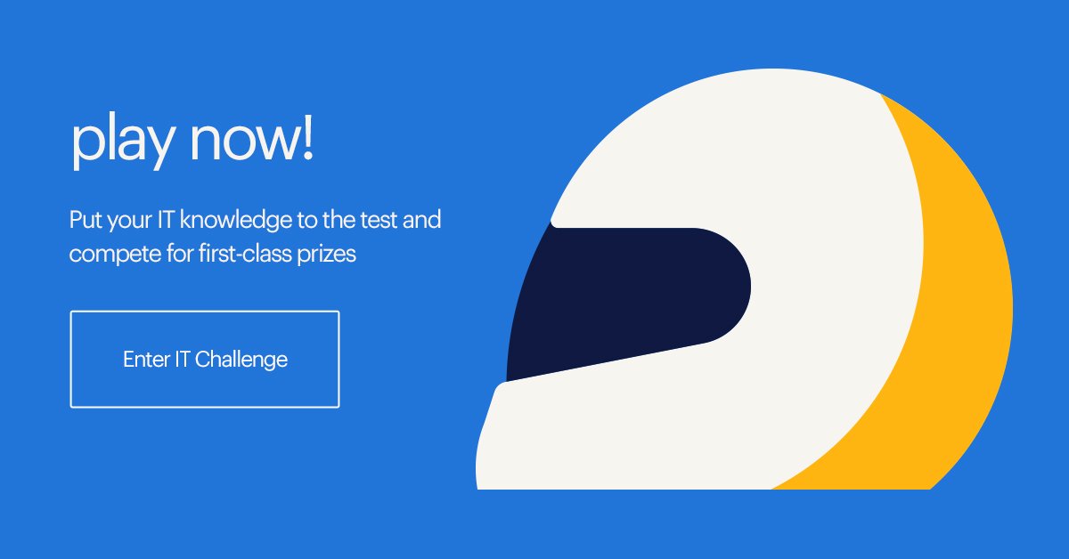 NikoleWright_RT's tweet photo. Put your #IT knowledge to the test! Take the first lap of @randstadusa’s #ITChallenge now: https://t.co/jJuSWkeHMU https://t.co/CdFOehCkJC