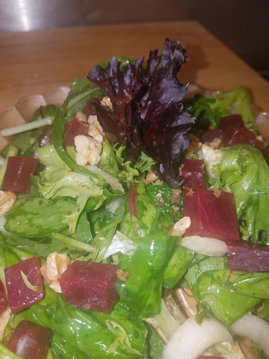 CinitaeS's tweet image. Well dressed Beet Salad! Learned that Endives oxidize quickly so I had to toss it all in the dressing. #285CUL