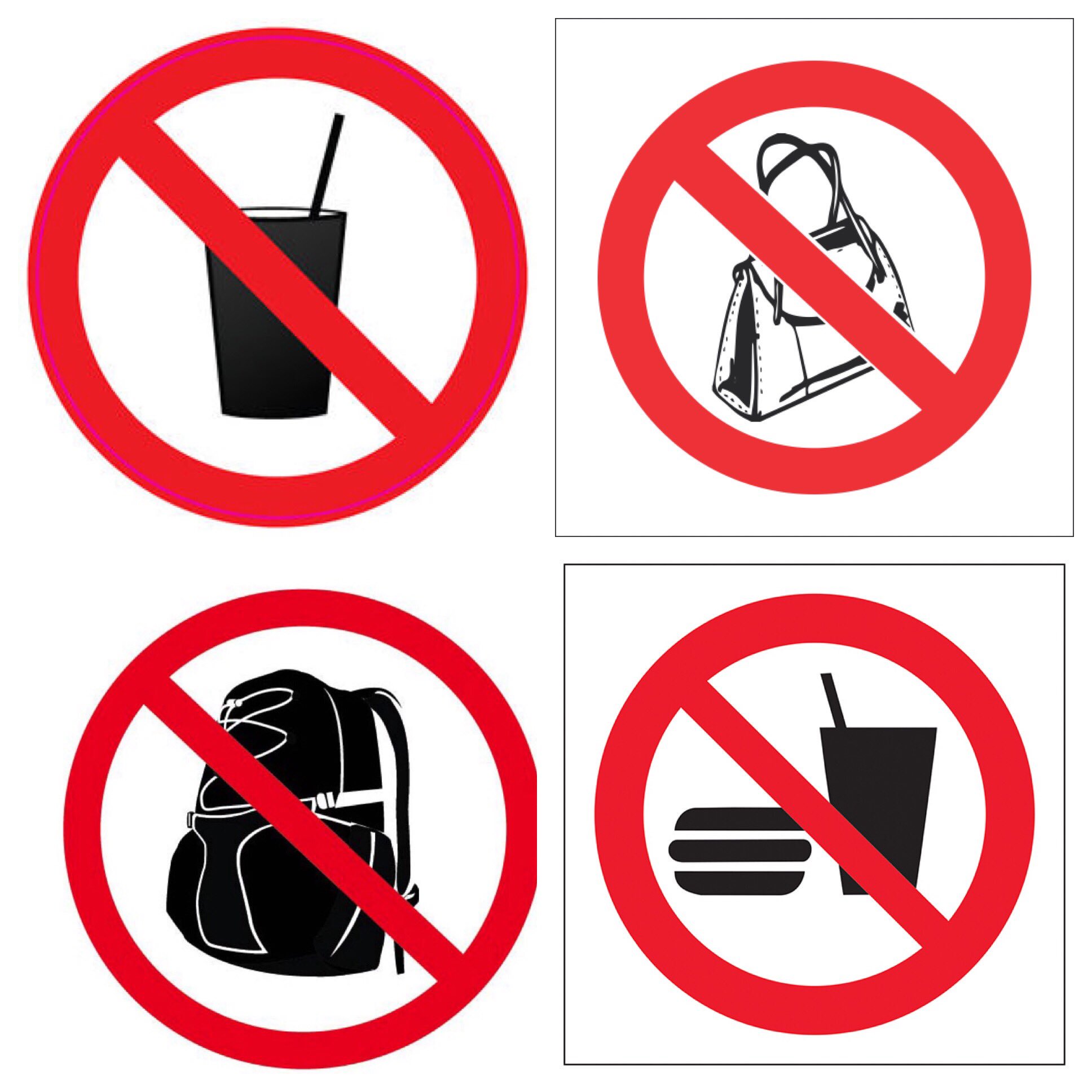 No on sale bags allowed
