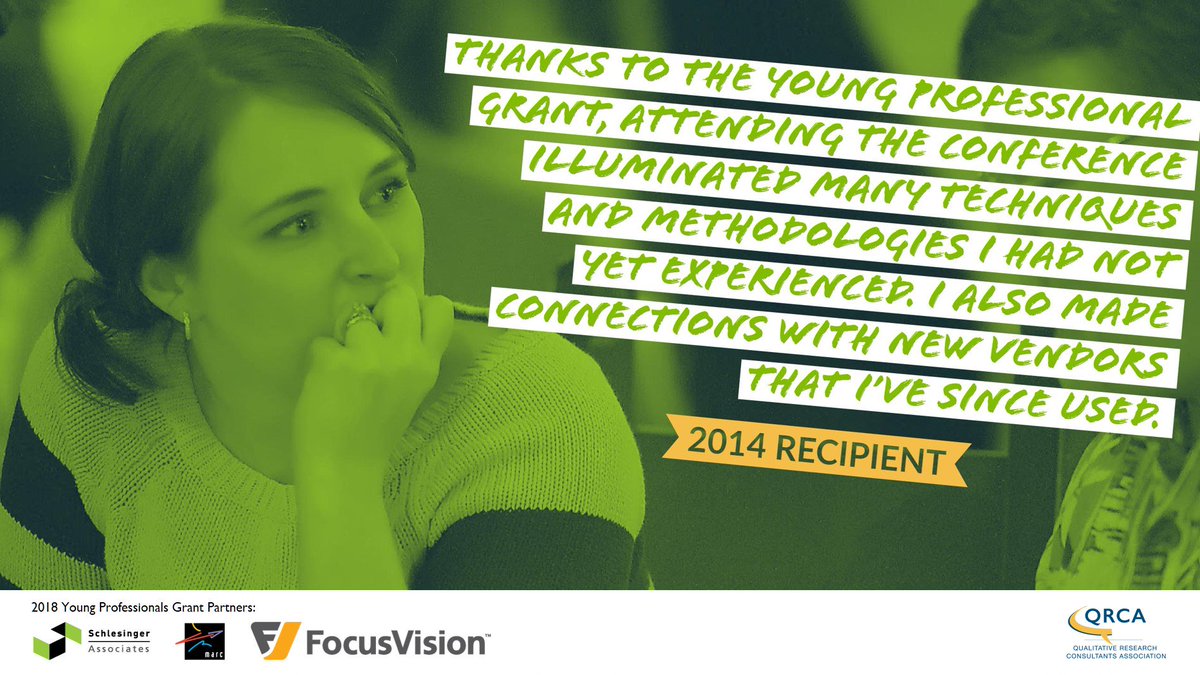 qrca's tweet photo. 15 conference passes awarded to top #qual #mrx-ers <35. Apply by 11/1. https://t.co/sahoaKtKoJ #YoungQRCA #QRCA #ethnography #anthropology https://t.co/LqhrhX5Dli